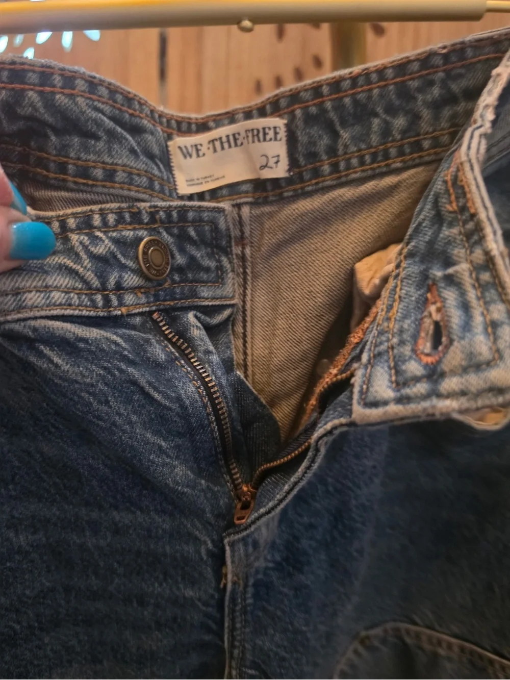 NWOT Free People Loren Carpenter Barrel Jeans - Picture 13 of 14